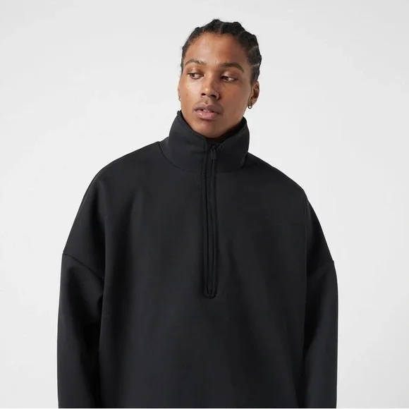 Fear of God Black Zip Up Sweater